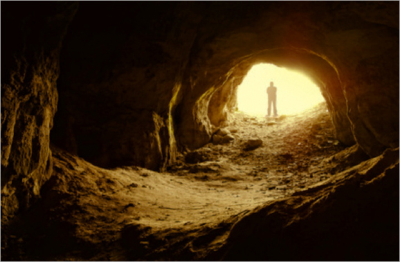 Elijah in a cave