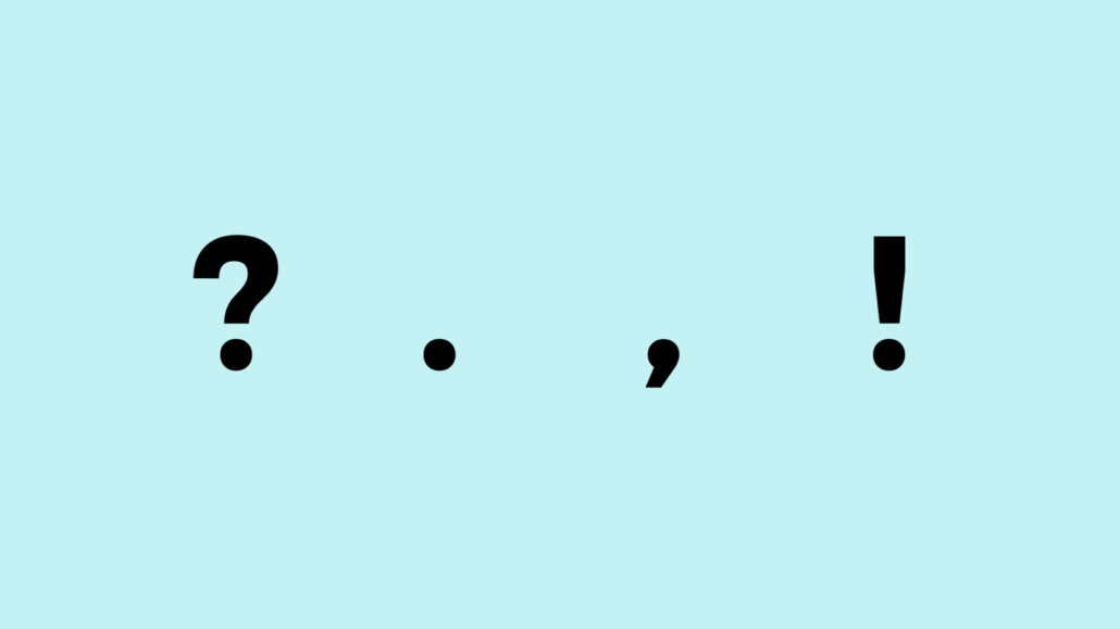 punctuation marks symbols